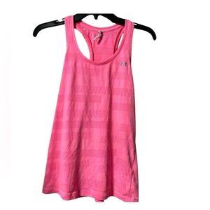🔥3 for $25🔥 EUC- HOT PINK UNDER ARMOUR THREADBOURNE ATHLETIC TANK TOP SZ XS